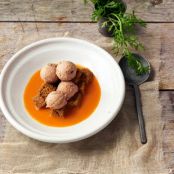 CHOC SEMIFREDDO w/STAR ANISE CARROT CAKE